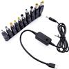 JZK USB C su uscita CC regolabile 5V 9V 12V 15V 20V Adattatore Display Digitale Alimentatore con 10 Convertitori Adattatore di uscita DC