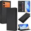 XINYEXIN Cover per Honor 600 5G / Honor 600 Pro 5G, Custodia Portafoglio in Pelle Cover Folio a Libro con Slot per Porta Carte Supporto Magnetica Flip Case - Nero