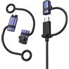 MoKo Adattatore de Charge USB C vers Garmin Watch 3Pack, Caricatore Cavo Garmin USB C per Fenix 8/7/7X/7S/6,Forerunner 970/570/965/955/265/255/165/55,Vivoactive 5/4S,Venu 3S/2/SQ,Instinct,Epix, Nero