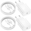 Nipow Caricatore iPhone Veloce con Cavo iPhone 2 Metri, 2Pack 20W Caricatore USB C con Cavo Lightning Per iPhone 14 Pro Max/14 Plus/13 Pro/12/11X/XR/XS/8/ Mini/iPad