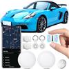 FUYAOSC Air Tracker Android, Tracker per veicoli compatibile con Google Find Hub APP 2 Pack Bluetooth Tag Key Finder per bagaglio/portafoglio/valigia/borse bianco