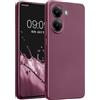 kwmobile Custodia Compatibile con Xiaomi Poco X7 PRO 5G Cover - Protezione Back Case Morbida - Silicone TPU Effetto Metallizzato Lavanda Metallizzato