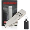 PSSDGOOD Chiavetta USB da 256 GB, veloce da 550 MB/s 2 in 1, disco rigido esterno tipo C + A USB 3.2 Gen2, Gen2, memoria per iPhone 15/16/17/Android Phone/Tablet/Windows/Mac