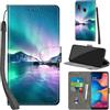 PHINIENLAND Cover per Samsung Galaxy A20e / A10e Case PU Pelle Custodia [Kickstand] [Chiusura magnetica] [Slot per Schede], Portafoglio Flip Custodia per Samsung A20e,Aurora