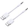 JSER, 2 cavi da USB tipo A maschio a jack AUX maschio da 3,5 mm, connettori per cuffie audio