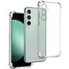 REY Cover in Gel TPU Anti-Shock per Samsung Galaxy S23 Fe, Morbido Silicone Custodie Protettivo Case, Anti-Scratch, Protettiva Sottile Back Cover
