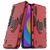 MaiJin Compatibile con Mi A3 Lite, Mi 9 Lite Cover, Custodia Armor Anello Cavalletto (Funziona con il Supporto Magnetico per Auto) Case Paraurti per Xiaomi Mi A3 Lite, Mi9 Lite (Rosso)