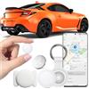 FUYAOSC smart Tracker per veicoli, Air Tracker Android compatibile con Google Find Hub APP Bluetooth Tag Key Finder per bagaglio/portafoglio/valigia/borse bianche