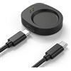 SimpleThings Caricabatterie compatibile con Amazfit Helio Strap, T-Rex 3 / T-Rex 3 Pro/Balance/Balance 2, stazione di ricarica magnetica con cavo USB-C da 1 m, compatto e portatile