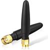 Eightwood Antenna WiFi Piccolo 2.4G/5 G Antenna RP-SMA Connettore Maschio Leggero Omni Direzionale Applicabile al Computer Adattatore USB WiFi FPV