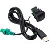 Easyhomie Adattatore per cavo audio USB per auto, lettore CD, cavo radio, presa USB da incasso, ricambio per VW Volkswagen (130 cm)