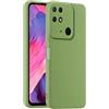 HULLIN Custodia per Telefono in Silicone Colorato, Adatta per Redmi 10C / POCO C40 (6.71) - Verde Matcha