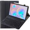 leleyo Custodia per tastiera per Samsung Galaxy Tab S6 da 10,5, con tastiera magnetica rimovibile, layout QWERTZ tedesco per Galaxy Tab S6, nero