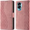 CaseGla Cover per Honor 90 Lite / X50i 5G custodia portafoglio Rosa | Blocco RFID, 3 scomparti carte, 1 tasca banconote, Chiusura magnetica, Supporto, Pelle PU flip cover per Honor 90 Lite