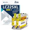 LCL Cartucce d'inchiostro Compatibile LC225 LC225XL LC225XLY Giallo Sostituzione per Brother MFC-J4420DW J4620DW J4625DW DCP-J4120DW MFC-J5320DW J5620DW J5625DW J5720DW (2-Pack)
