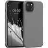 kwmobile Cover per iPhone 13 Custodia - Back Case per Smartphone in Silicone TPU - Protezione Gommata - stone dust