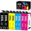 Hookink 35XL Cartucce Compatibili per Epson 35 XL per WorkForce Pro WF-4720 WF-4725 WF-4730 WF-4740 WF-4720DWF WF-4725DWF WF-4730DTW WF-4740DTWF (2 Nero,2 Ciano,2 Magenta,2 Giallo)