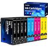 Ondula Compatibile 604XL Cartucce d'inchiostro Compatibile per Epson 604XL Multipack per Expression Home XP-2200 XP-2205 XP-3200 XP-3205 XP-4200 XP-4205, Workforce WF-2910 WF-2930 WF-2950 (10 Pezzi)