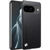 HAFFAN Custodia Cover Protettiva per Cellulare per Google Pixel 9 (6.3 inches), Stile Similpelle - Nero