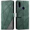 SONWO Cover per Xiaomi Redmi Note 7, Flip Caso in PU Pelle Case Cover Portafoglio Custodia per Xiaomi Redmi Note 7, [Kickstand] [Slot per Schede], Verde