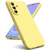 Oududianzi - Cover per Samsung Galaxy A57 5G, Custodia Silicone Liquido, Interno in Microfibra Morbida, Protezione Antiurto Resistente - Giallo