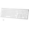 cimetech Tastiera wireless ricaricabile - Layout italiano QWERTY, digitate con facilità e raddoppiate la vostra efficienza - Tecnologia della tastiera per laptop di alta gamma （argento）