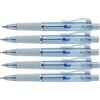 Faber-Castell - Penna a sfera Poly Ball View Icy Glow, 5 pezzi | Ricarica XB sostituibile, a prova di documento, forma triangolare ergonomica per una scrittura confortevole