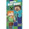 Danilo Promotions Ltd Minecraft - Biglietto di auguri di compleanno con adesivi
