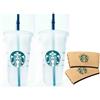 Starbucks Set di tazze ghiacciate riutilizzabili da 709,8 ml con maniche