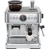 Chefman Crema Supreme 15 Bar Macchina per Espresso con Montalatte, Canna del Vapore Barista, Macchina da Caffè Professionale con Macinacaffè, 30 Impostazioni di Macinazione, Serbatoio Acqua Rimovibile
