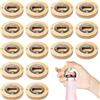 GOMETY 12 apribottiglie in legno, apribottiglie portatile, apribottiglie in bambù, durevole, personalizzabile, in acciaio inox, bambù, assorbibile, regalo per marito, fidanzato, papà, nonno (rotondo)