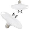 Vanpus LED Lampada con Sensore di Movimento e Crepuscolare - 14W 2700K Bianco Caldo, Auto Accensione/Spegnimento per Garage, Corridoi, Giardini Esterni (2 Pezzi)