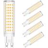 ZYGODLUK G9 Lampadine Led 12W, Bianco Naturale 4000K 12W Equivalente 120W Lampada Alogena, AC100-240V, 124 LEDS Angolo a fascio 360 °, Non Dimmerabile, Nessun Sfarfallio Lampadina Led G9, 5 Pezzi