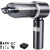 NewAusen Aspirabriciole Senza Fili 16000Pa 3 in 1 | Aspirapolvere Auto Portatile con Motore Brushless | Aspiratore e Soffiatore 3 Velocità | USB-C Mini Potente per Auto, Ufficio e Casa