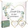 Szhhrxi Cuore di nozze tagliato in stile bohémien, 200 x 180 cm, lenzuolo da sposa da ritagliare, 2 forbici e corda da 10 metri, perfetto per decorazioni di nozze e giochi di nozze per sposi (E)