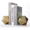 Ambipolar - Fermalibri decorativi a forma di sfera geometrica in ghisa, confezione da 2 (oro)
