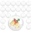 Uten 20 x Palline per Albero di Natale, Decorazioni in plastica Trasparente Mestiere Palle, plastica, Clear, 8 cm
