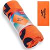 Reebok Positano Beach Towel | Asciugamano Mare in Cotone Velour Grande per Adulti | Asciugatura Rapida | Morbido per Piscina Lettino e Vacanze Essenziali | 70 x 140 cm | Arena Orange