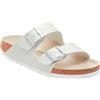 BIRKENSTOCK ARIZONA SHINY LIZARD WHITE, BIRKO FLOR sandali donna