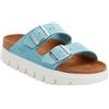 BIRKENSTOCK ARIZONA CHUNKY MINERAL BLUE, SUEDE LEA sandali donna