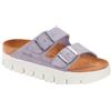 BIRKENSTOCK ARIZONA CHUNKY PURPLE FOG, SUEDE LEATH sandali donna