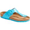 BIRKENSTOCK GIZEH BIG BUCKLE PATENT SKY BLUE, BIRK sandali donna