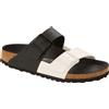 BIRKENSTOCK ARIZONA SPLIT BLACK WHITE, BIRKO FLOR sandali unisex