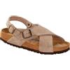 BIRKENSTOCK TULUM SFB TAUPE, SUEDE LEATHER sandali donna