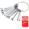SPEEDWOX Set di chiavi di accensione Mini SAE da 10 pezzi da 5/32 -7/16 Standard Set di chiavi combinate Chiavi aperte e box End Set mini chiavi con sacchetti portatili e un anello