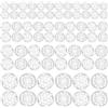 RUOJLING 100 Paia Bottoni Automatici Plastici,Bottoni a Pressione In Plastica Trasparente,Bottoni Automatici Invisibili Da Cucire,Per Abbigliamento Fai Da Te Cucito Artigianato,7mm,12mm,15mm,20mm