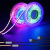 GOMING 5V 8mm Larghezza USB WS2811 RGB COB Striscia LED 4M(2 Pezzi x 2M)