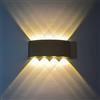 HONPHIER Applique Parete Interni Moderno Applique Bagno LED 8W Lampada da Parete impermeabile Alluminio Illuminazione A Parete per Soggiorno, camera da Letto, Corridoio, Scale, Percorso