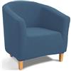 TIANSHU Poltrona Da Cocktail Chesterfield Fodere Coprisedia, Elasticizzato Jacquard Antiscivolo Fodera Per Sedia Da Club Antiscivolo Copripoltrona Rimovibile Universale(Denim Blue)
