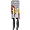 Victorinox Swiss Classic set 2 coltelli: coltello da pomodoro e spelucchino per verdure, lama molto affilata, acciaio inox, Swiss Made, nero